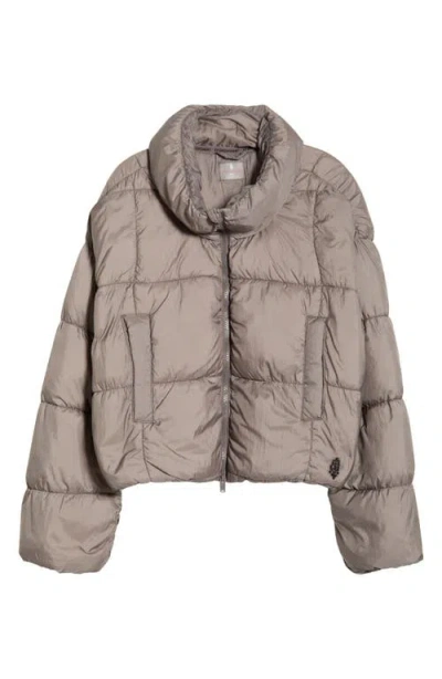 Free People In A Bubble Puffer Jacket In Gray