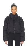 Free People In A Bubble Puffer Jacket In Black