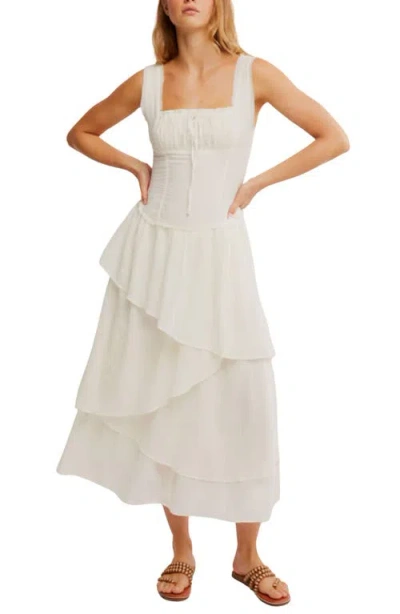 Free People In My Dreams Sleeveless Midi Dress In Ivory