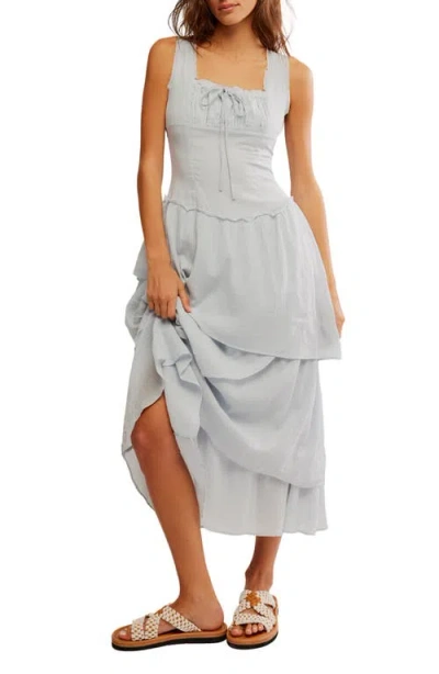 Free People In My Dreams Sleeveless Midi Dress In Pearl Blue
