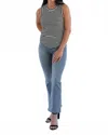 Free People In My Feelings Cropped Flare Jeans In Bermondsey Blue In Blue