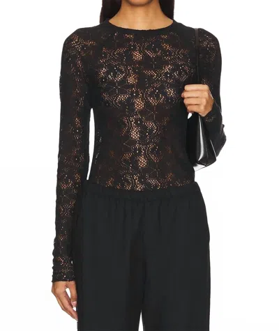 Free People In The Meadow Tee In Black