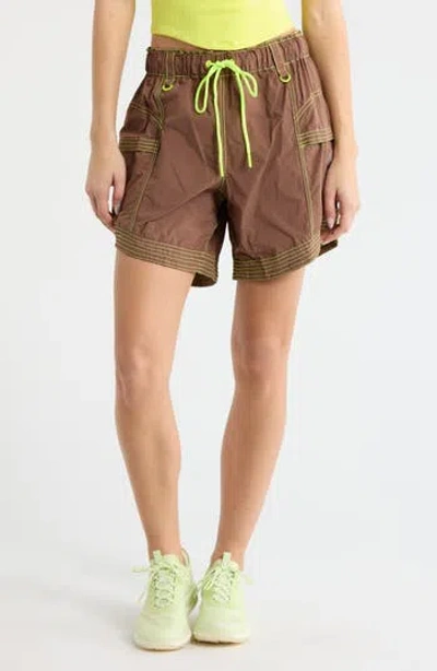 Free People In The Wild Long Shorts In Brown