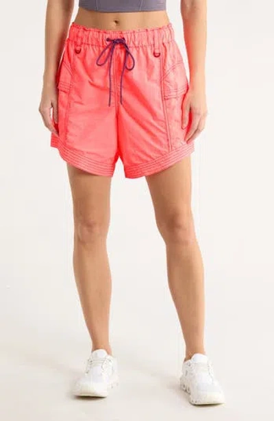 Free People In The Wild Long Shorts In Pink