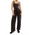 Free People Fp Movement Inbound Stretch Cotton Jumpsuit In Black