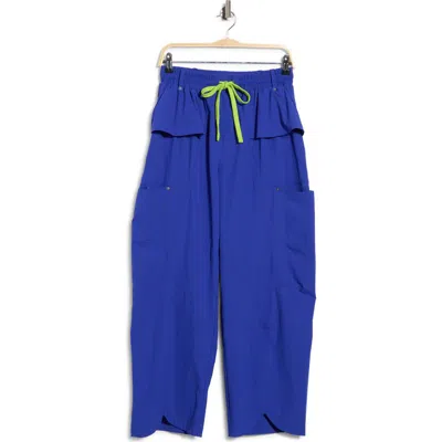 Free People Initiative High Waist Performance Wide Leg Pants In Blue