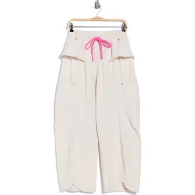 Free People Initiative High Waist Performance Wide Leg Pants In White