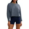 Free People Inspire Pullover In Midnight Navy