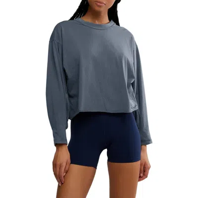 Free People Inspire Pullover In Midnight Navy