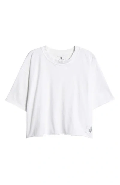 Free People Inspire Boxy Cropped Tee In White