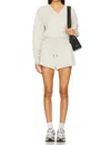 Free People Intercept V-neck Romper In Heather Grey In Neutral