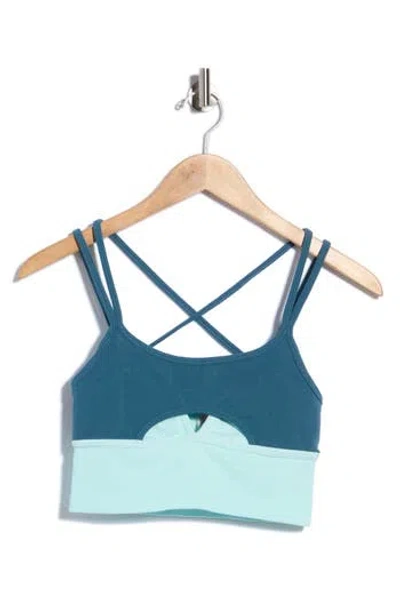 Free People Intimately Fp All Clear Star Player Performance Crop Tank In Blue