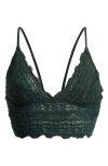 Free People Intimately Fp Amina Longline Bralette In Pine