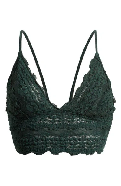 Free People Intimately Fp Amina Longline Bralette In Pine