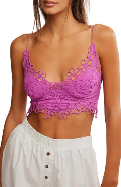 Free People Intimately Fp Asteria Lace Bralette In Radient Orchid