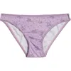 Free People Intimately Fp Floral Print Pointelle Bikini In Grape Combo