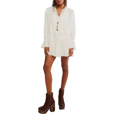 Free People Intimately Fp Haute Heirloom Minidress In White