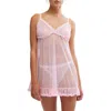 Shop Free People Intimately Fp Heart To Heart Babydoll Chemise In Pink