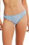 Free People Intimately Fp Home Grown Stretch Cotton Eyelet Panties In Clear Sky