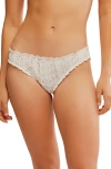 Free People Intimately Fp Home Grown Stretch Cotton Eyelet Panties In Ivory
