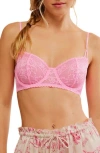 Free People Intimately Fp Lace Underwire Bra In Pink