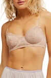 Free People Intimately Fp Lace Underwire Bra In Pink
