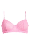 Free People Intimately Fp Lace Underwire Bra In Pink