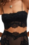 Free People Intimately Fp Nolita Longline Lace Bralette In Blue