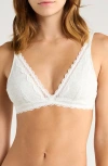 Free People Intimately Fp Oh My Darling Plunge Bralette In White