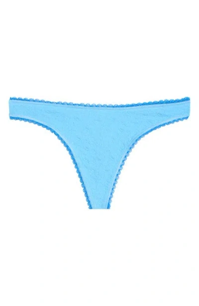 Free People Intimately Fp Sweat Point Seamless Thong In Blue