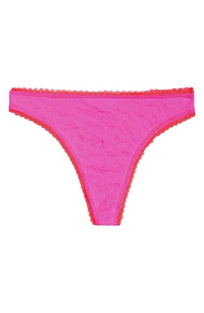 Free People Intimately Fp Sweat Point Seamless Thong In Pink