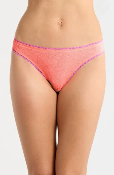 Free People Intimately Fp Sweat Point Seamless Thong In Pink