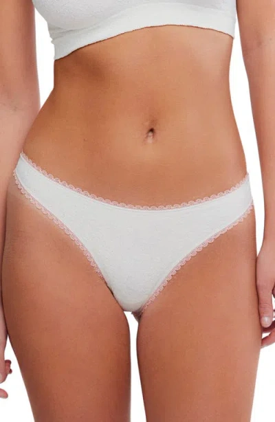 Free People Intimately Fp Sweat Point Seamless Thong In White