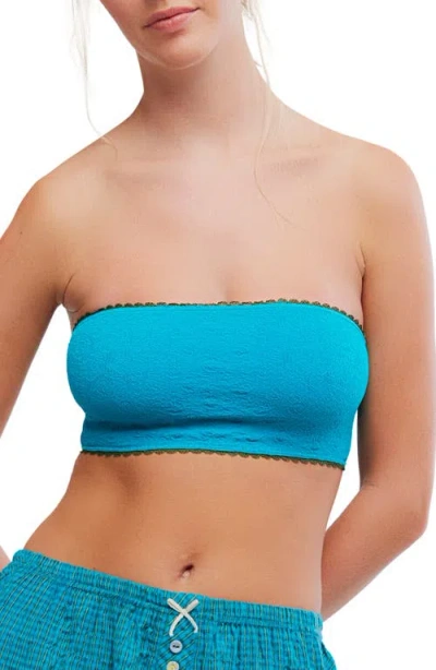 Free People Intimately Fp Sweet Point Seamless Bandeau Bra In Blue
