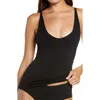 Free People Seamless Scoop Neck Camisole In Black