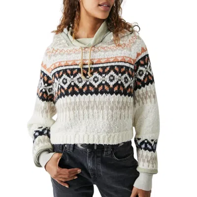 Free People Inverness Hoodie In Oatmeal Spice Combo In Neutral