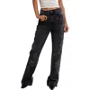 Free People Irie Embellished Bootcut Jeans In Black