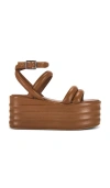 Free People Iris Flatform Sandal In Brown