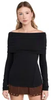 Free People Iris Layering Top In Black