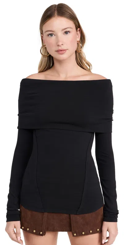 Free People Iris Layering Top In Black