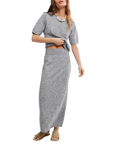 Free People Isabella Sweater Skirt Set In Gray