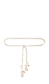 Free People Isles Of Capri Wrap Belt In Sea Salt
