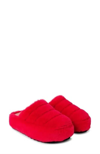 Free People It's A Vibe Platform Slipper In Dragon Fruit In Pink