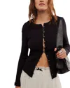 Free People Long-sleeved Sweater In Black