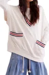 Free People Ivy Pullover Vest In Ivory Combo