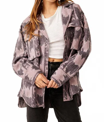 Free People Izzy Cargo Jacquard In Purple Combo