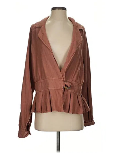 Pre-owned Free People Jacket In Brown