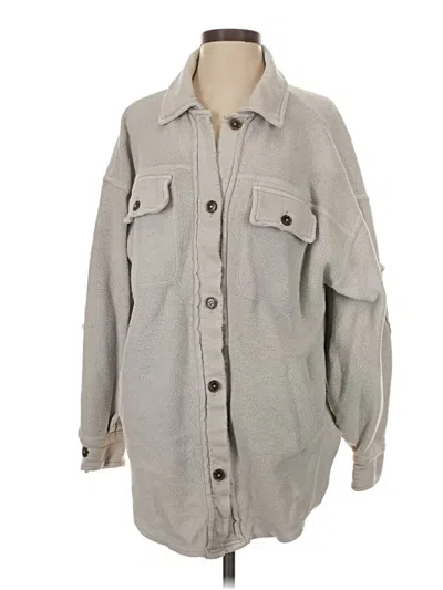 Pre-owned Free People Jacket In Gray