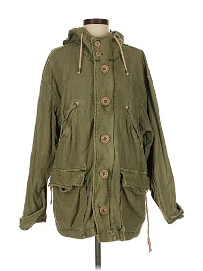 Pre-owned Free People Jacket In Green