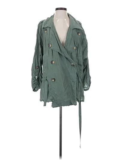 Pre-owned Free People Jacket In Green